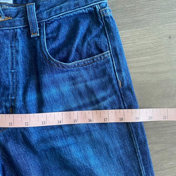 J Brand Mid-Blue “Wynne Straight High-Rise” Jeans - Picture 7 of 9